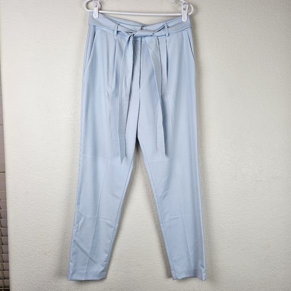 Alex Marie Tia Pleated Hi-Rise Paperbag Pants Light Blue - Picture 2 of 10